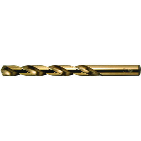 VIKING 3/16" Type 240-GF Goldstrike 3 Flatted Gold Jobber Drill, PK12 40561